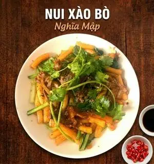 Nui Xào Bò - 50.000 ₫ tại Nghĩa Mập - Nui Xào Bò & Mì Xào Bò - Tô Hiến Thành