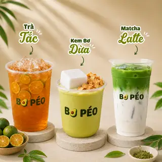 Hình ảnh Kem Bơ Dừa, Matcha Latte, Trà Tắc