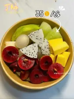 Hình ảnh trái cây sữa chua 