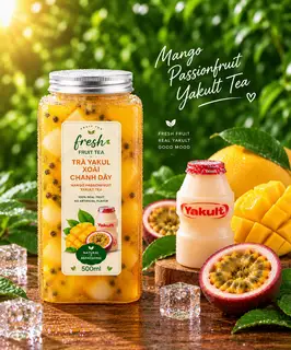 Hình ảnh Xoài Chanh Dây mix Yakul