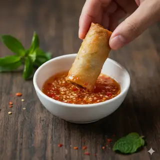 Chả giò thêm  - 8.000 ₫ tại Gấu Nhím Măm Măm - Bún Thịt Nướng, Cơm Tấm & Bún Nước Tương - Quang Trung