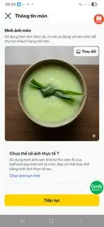 cháo trắng lá dứa - 16.000 ₫ tại A Đù - Cháo Sườn & Súp Cua - An Khánh
