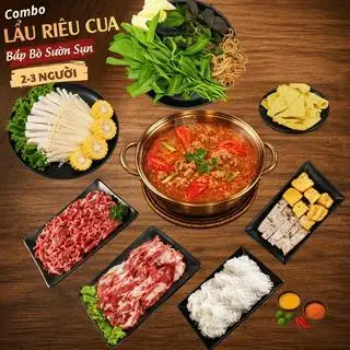 Hình ảnh Lẩu Riêu Cua Bắp Bò Sườn Sụn 2-3ng