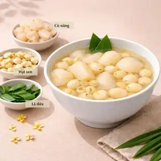 Chè hạt sen củ năng  - 44.000 ₫ tại Bếp Anh Giảng Viên - Chè Thủ Công - Phan Đăng Lưu