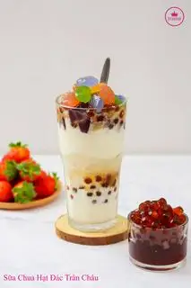 Hình ảnh Sữa chua hạt đác trân châu