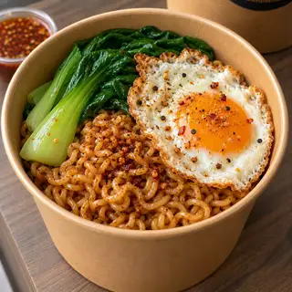 Hình ảnh Mì trộn 2 trứng