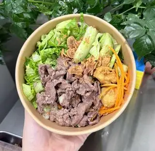 Hình ảnh Bún trộn bò căng đét
