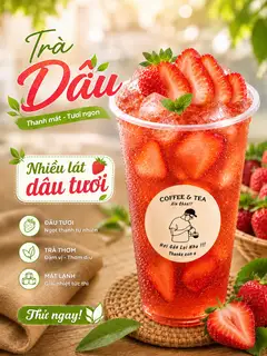 Hình ảnh Trà dâu tươi Đà Lạt