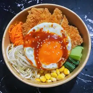 Hình ảnh CƠM TRỘN TRỨNG + GÀ MIẾNG CHIÊN