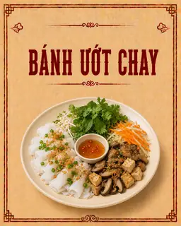 BÁNH ƯỚT  - 25.000 ₫ tại Chay 757 - Hủ Tiếu Chay & Bún Riêu Chay - Vườn Chuối