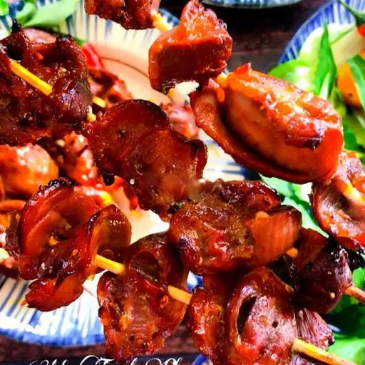 Mề gà nướng sa tế - phần 5 cái - 56.000 ₫ tại A.Linh - Bánh Xèo Miền Trung - Thống Nhất