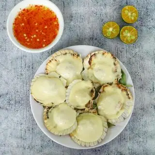 Hình ảnh Sò Điệp Nướng Phô Mai