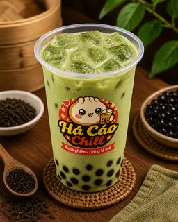 Hình ảnh Trà sữa Thái xanh – mát nhẹ
