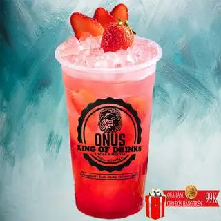 Trà Dâu Onus Size L Best Seller - 28.000 ₫ tại Trà Sữa ONUS Milk Tea King Of Drinds