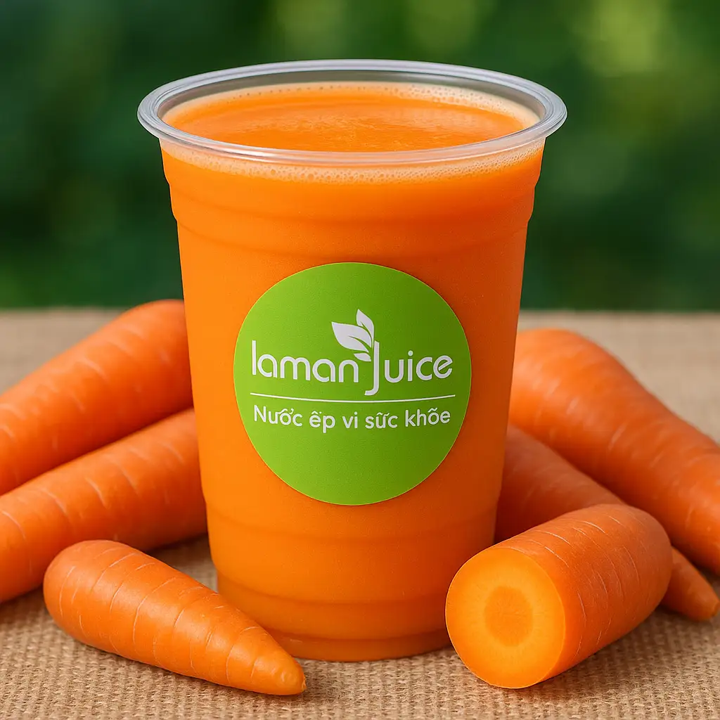 J09 Nước Ép Cà Rốt Đà Lạt - 32.000 ₫ tại Laman Juice - Sinh Tố & Nước Ép Trái Cây Vì Sức Khoẻ - Nguyễn Thượng Hiền