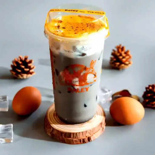 Hình ảnh Trà Sữa Mun Kem Trứng Nướng