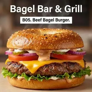Hình ảnh B05. Beef Bagel Burger