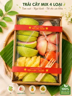 Trái Cây Mix 4 loại 800g - 86.000 ₫ tại PopD Fruit - Trái Cây Cắt Sẵn & Đồ Ăn Vặt - Dương Bá Trạc