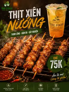 Hình ảnh Combo: 20 Thịt Xiên Nướng Thơm Lừng - [Tặng Kèm 1 Trà Tắc Giải Nhiệt]