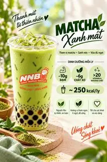 Hình ảnh Matcha xanh mát size L (650ml)