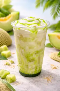 Hình ảnh Latte Dưa Lưới Kem Muối Thơm Mát