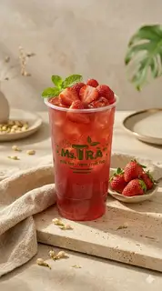Hình ảnh TRÀ DÂU TƯƠI 700ML