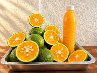 Hình ảnh Cam ép chai nguyên chất 450ml