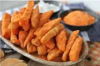 Hình ảnh Khoai Lang Chiên lắc phô mai