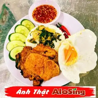 Cơm Tấm SƯỜN TRỨNG - 52.000 ₫ tại Cơm, Cháo & Bún AloSing - Bùi Đình Túy