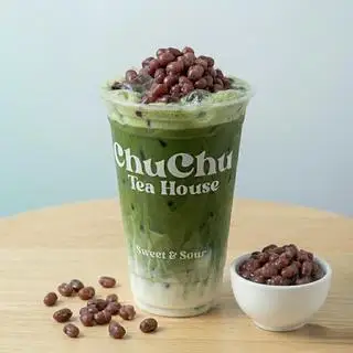 Hình ảnh Matcha Latte Đậu Đỏ / Red Beans Matcha Latte