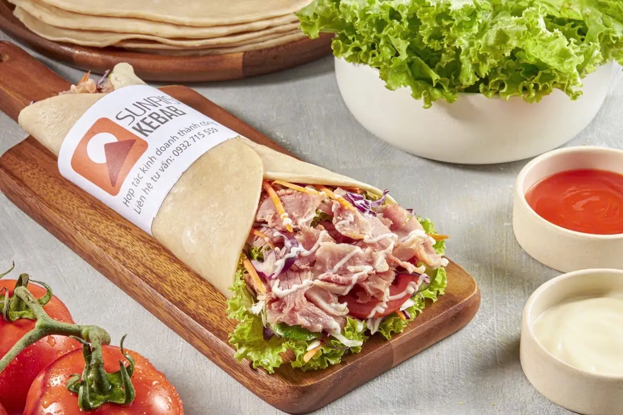 Bánh Mì Cuộn Kebab  - 40.000 ₫ tại Bánh Mì Kebab Sunrises - Gia Phú