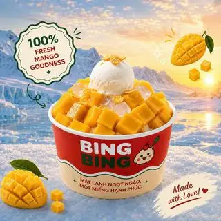 Hình ảnh Sông băng xoài vàng - 망고 골든빙하