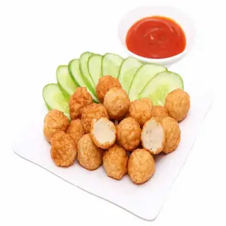 Cá Viên Chiên - 5 viên - 9.900 ₫ tại Tường Vi - Cá Viên Chiên Nước Mắm, Trứng Non & Chân Gà Sốt Thái - Đoàn Văn Bơ
