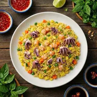 Cơm chiên hải sản size nhỏ - 59.000 ₫ tại Bún Thái Siêu Cay - Bún Thái, Cơm Chiên & Mì Xào - Lương Ngọc Quyến