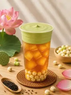 Hình ảnh Trà sen kem matcha dẻo