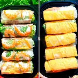 Hình ảnh Combo 5 gỏi tôm thịt - 5 cuốn trứng