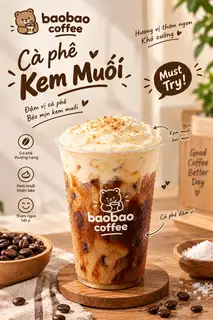 Hình ảnh Cafe kem muối