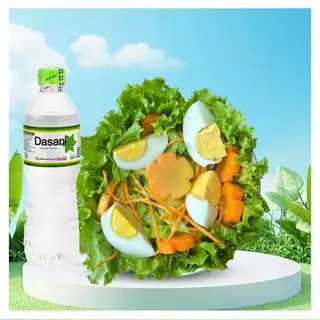Hình ảnh Combo Salad trứng healthy + nước khoáng