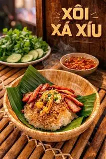 XÔI XÁ XÍU ( Nhỏ)  - 50.000 ₫ tại Xôi Đường Ray - Huỳnh Văn Bánh