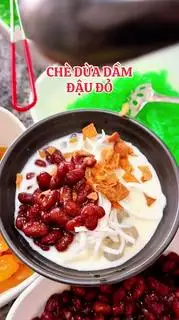 Chè Dừa Dầm Đậu Đỏ - 35.000 ₫ tại Chè Ms Mây - Chè Dừa Dầm Hải Phòng - Huỳnh Văn Nghệ
