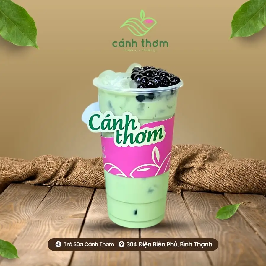 Hình ảnh Trà Sữa Matcha Hạnh Nhân