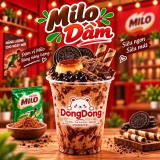 Hình ảnh Milo dầm fulltopping