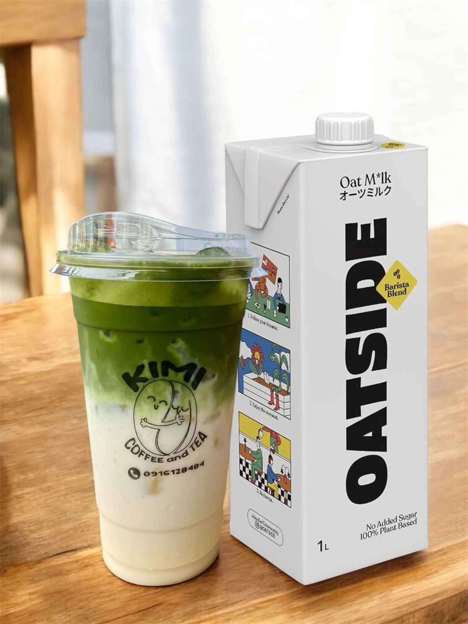 Hình ảnh Matcha latte yến mạch - matcha sữa oatside 700ml