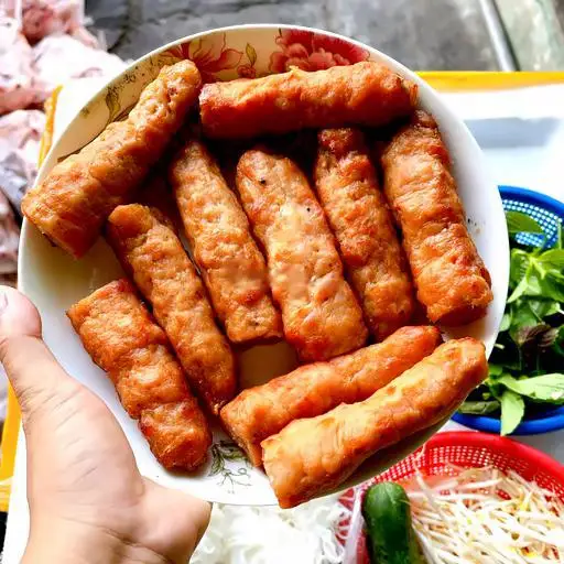 Hình ảnh Bánh cuốn Thanh Trì - nem nướng