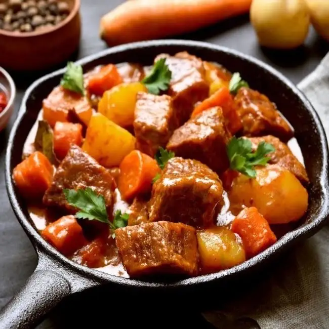 Hình ảnh Cơm bò hầm khoai tây cà rốt