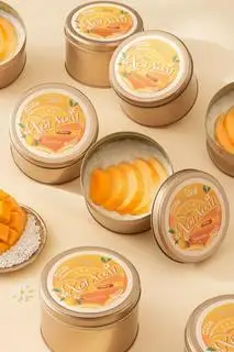 Hình ảnh Hộp Sweetin Petite - Xôi Xoài Juicy (Bánh Hộp thiếc Mousse Xôi Xoài)