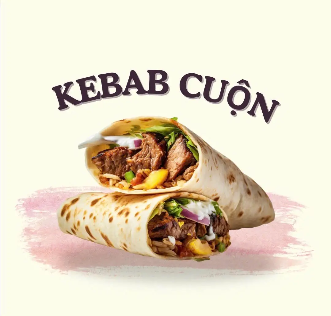 kebab cuộn  - 32.000 ₫ tại Bánh Mì Kebab Nhật Duy - Đường Số 10
