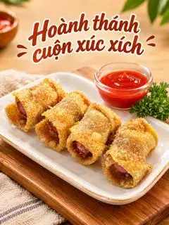 Hình ảnh Hoành Thánh Cuộn Xúc Xích(4 cuộn)