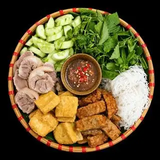 BÚN ĐẬU - THỊT - CHẢ CỐM - 62.000 ₫ tại BÚN ĐẬU MẮM TÔM CÔ HÀ - Đường C3