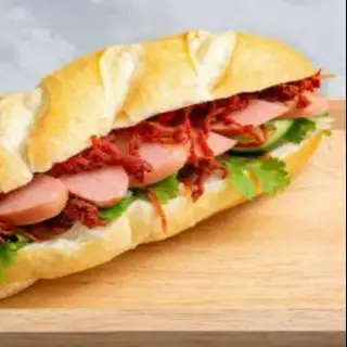 Hình ảnh bánh mì xúc xik bò khô